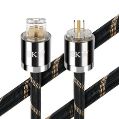 SKW Audiophile IEC C19 20 AMP Ultra-high Purity Copper Power Cord, Male to Fe...