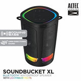 Altec Lansing Soundbucket XL - Waterproof Bluetooth Speaker with Black