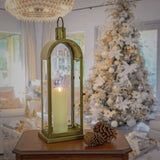 HGTV Home Collection Arched Candle Lantern, Christmas Themed Home Decor, Medi...