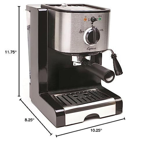 Capresso 116.04 Pump Espresso and Cappuccino Machine EC100, 46 oz, Black