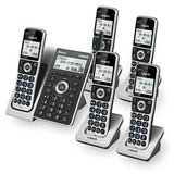 VTech VS306-5 5 Handsets Cordless Phone with 5 Handset, Silver/Black