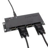 USB to Serial 4 Port DB-9 RS-232 Adapter with FTDI Chip