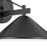 KICHLER Ripley 12" 1-Light Outdoor Wall Light in Black for Exterior Doors, Ga...