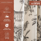 Maison d' Hermine 100% Cotton Curtain - 50"x108" Black Decorative Curtain - A...