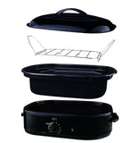 Oster Roaster Oven with Self-Basting Lid, 18 Quart, Black 18 Qt,