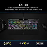 Corsair K70 PRO RGB Optical-USB-C Mechanical Gaming Keyboard - OPX Black