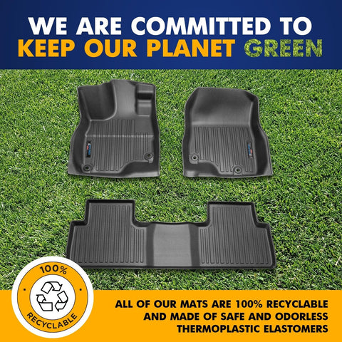 Automotive 3D Floor Mats Set for Acura RDX 2019-2025 | Heavy Duty All Weather...
