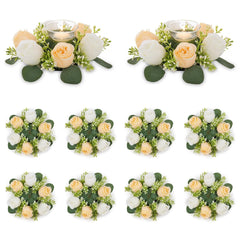 NUPTIO Flower Wedding Centerpieces for Tables - 10 Pcs 2.9 inch Inner Diam Sm...