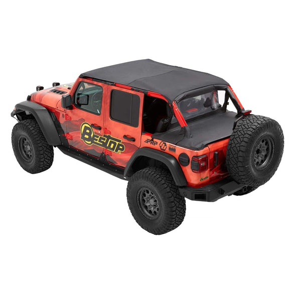 Bestop Header Safari Bikini - '18-20 Wrangler JL 2-Door (Black Diamond)