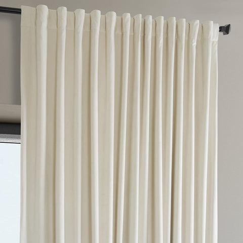 HPD Half Price Drapes Signature Plush Extra Wide Velvet Blackout Curtains for...