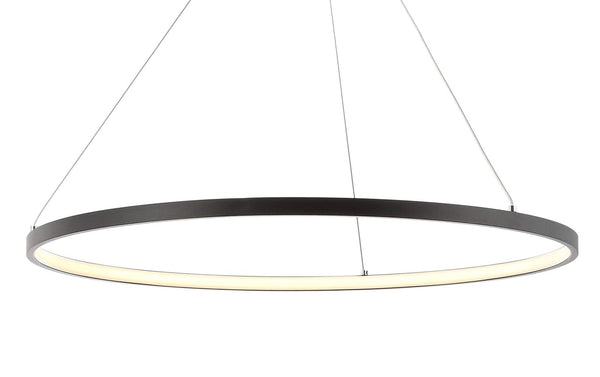 JONATHAN Y JYL7203A Brice 23.75' Round Integrated LED Metal Pendant Chandelie...