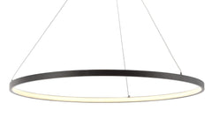 JONATHAN Y JYL7203A Brice 23.75' Round Integrated LED Metal Pendant Chandelie...