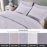 Maple&Stone Quilt Set California King Size, Lightweight Lilac Purple Bedsprea...