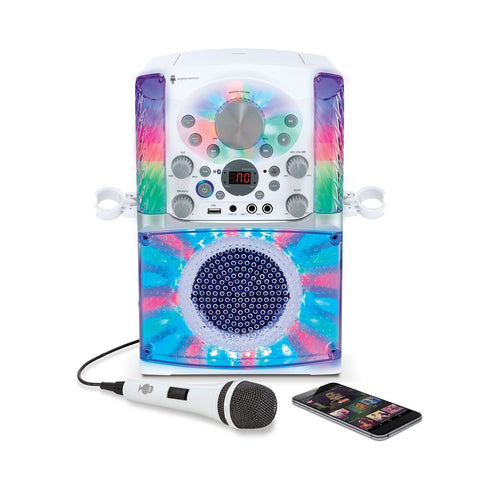 Singing Machine SML625BTWD Karaoke Machine, Portable Bluetooth CD+G Karaoke S...