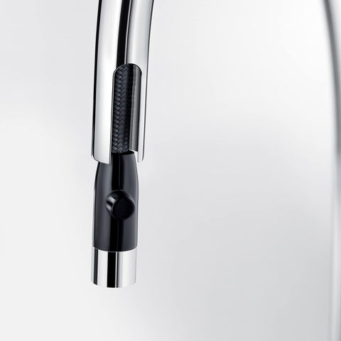 BLANCO 526397 Urbena Kitchen Faucet, 1.5 GPM, Chrome/Truffle