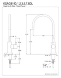 Kingston Brass KSAG8195DL Concord Water Filtration Faucet, Oil Rubbed Bronze