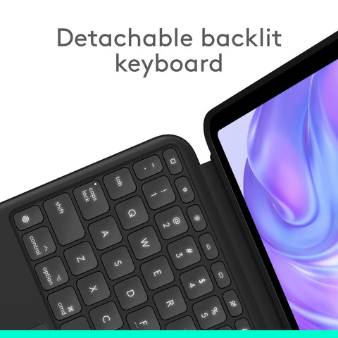 Logitech Combo Touch iPad Pro 11-inch (M4)(2024) Keyboard Case - Detachable B...