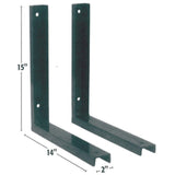 Buyers Products - 1701000 Mounting Brackets For 24/36 Inch Poly Truck Boxes, ...