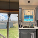 Pendant Light Kitchen Island 3 Pack, Modern Hanging Light Fixtures with Clear...