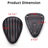 Black Motorcycle Solo Seat Spring Base Plate Bracket Compatible With Sportste...