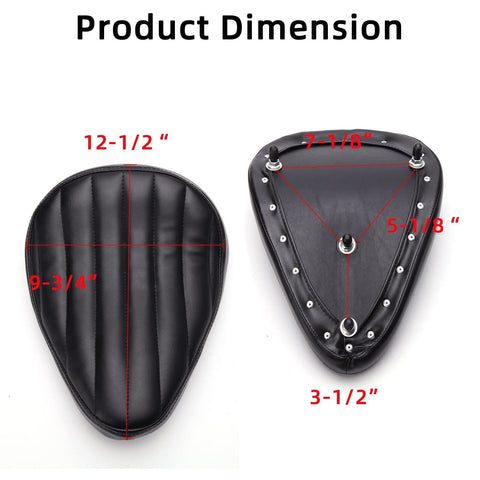 Black Motorcycle Solo Seat Spring Base Plate Bracket Compatible With Sportste...