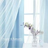 Blackout Sheer Curtains Set - Double Layers Stylish Mix & Match Elegance Whit...