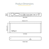 StarTech.com Thunderbolt 3 Dock - Dual 4K 60Hz Monitor TB3 Laptop Docking Sta...