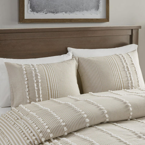 Harbor House 100% Cotton Duvet Set - Trendy Tufted Textured Design, All Seaso...