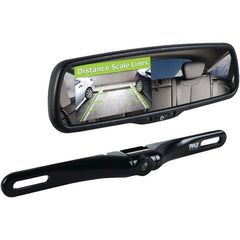 Pyle Backup Car Camera Rear View Mirror Screen Monitor System with Parking & ...