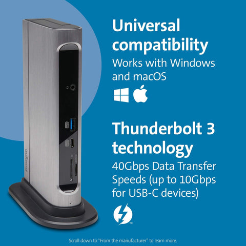 Kensington SD5600T 14-in-1 Thunderbolt 3 3/USB-C Hybrid, Black