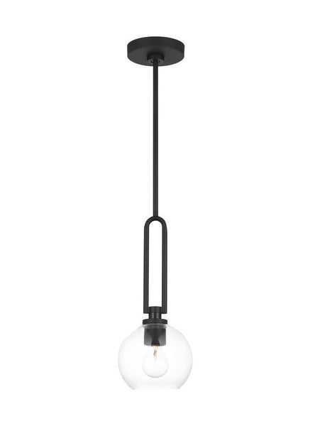 Generation Lighting 6155701-112 Codyn Pendant, 1-Light 60 Watts, Midnight Black