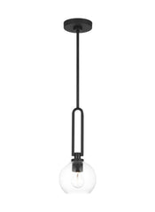 Generation Lighting 6155701-112 Codyn Pendant, 1-Light 60 Watts, Midnight Black