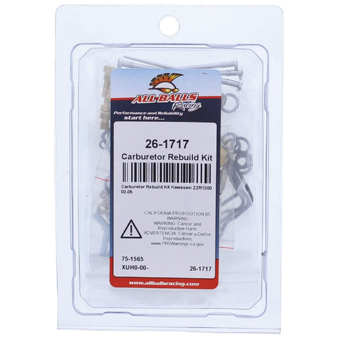 All Balls Racing 26-1717 Carburetor Rebuild Kit Compatible with/Replacement F...