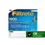 Filtrete 20x20x1 Air Filter, MPR 1900, MERV 13, Healthy Living 20x20x1, White