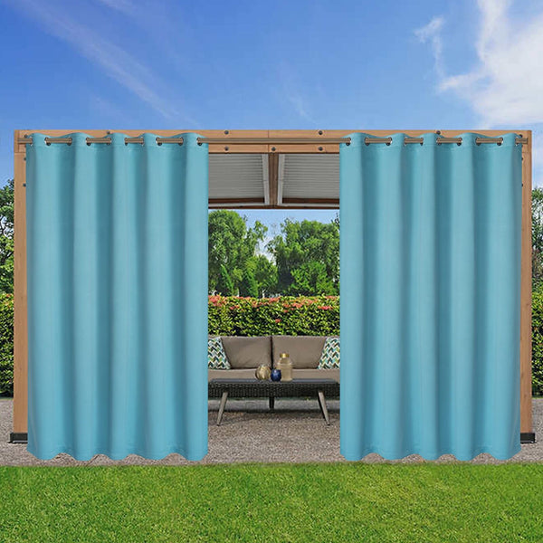 LORDTEX Waterproof Indoor/Outdoor Curtains for Patio - Thermal Insulated, Sun...