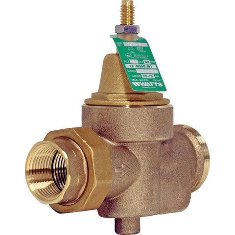 Watts 1-Inch Lead-Free Water Pressure Reducing Valve, NPT Thread Union x NPT ...