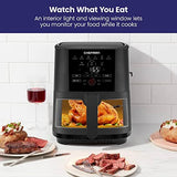 CHEFMAN 5-Quart Digital Air Fryer with ExacTemp Probe, 5 QT - Black