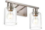 VINLUZ Modern Bathroom Vanity Light,2 Light Industrial Wall Sconces in Brushe...