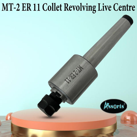 Precision ER Collet Revolving Live Center MT2 Shank ER11