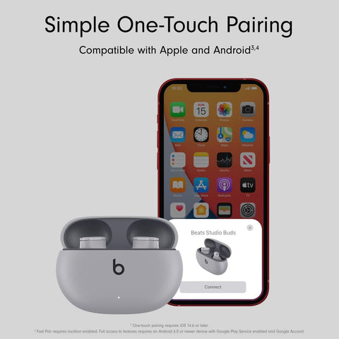 Beats Studio Buds - True Wireless Noise One Size, Moon Gray