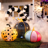 FUNBOY Giant Inflatable Light-Up Halloween Pumkins 3 Pack, 31'', 23'' and 20'...