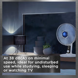 Rowenta, Desk Fan, Turbo Silence Table Fan, 12 Inches, Ultra Quiet Fan for Be...