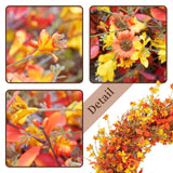 28 Inch Fall Wreaths for Front Door Artificial Orange Eucalyptus Large Autumn...