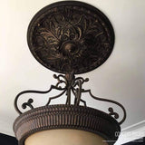 Ekena Millwork CM26TAPGS Traditional with Acanthus Leaves Ceiling Medallion, ...