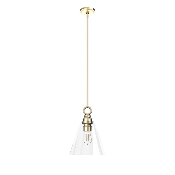 Hunter - Klein 1-light Alturas Gold, Medium Size Pendant Light, Dimmable, Cas...