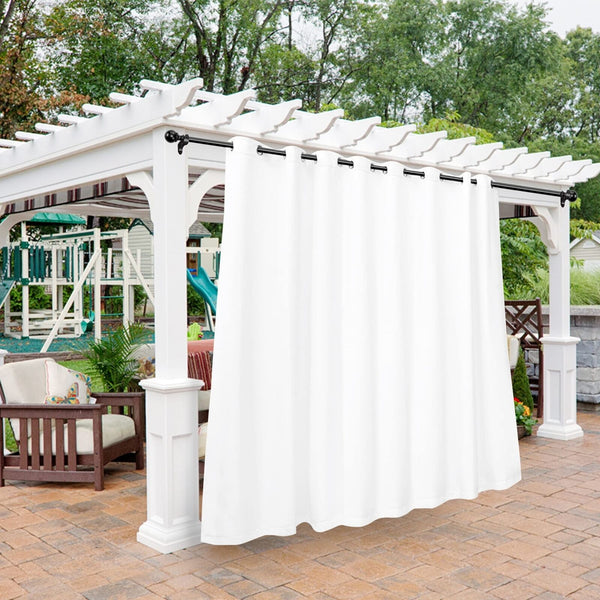 BONZER Outdoor Curtains for Patio Waterproof - Light Blocking Weather Resista...