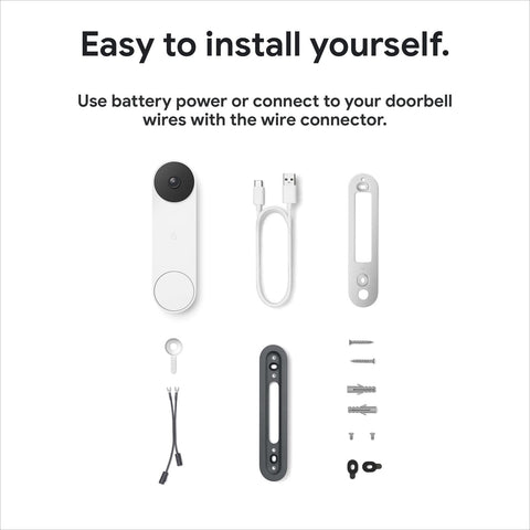 Google Nest Doorbell (Battery) - Ash Nest Doorbell - Battery