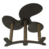 Bronze Finish Cast Iron Boat Propeller Wall-Mounted Decorative Garden Hose Ha...