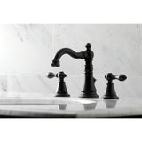 Kingston Brass FSC1970AL English Classic Widespread Bathroom Faucet, Matte Bl...