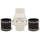 Hydro Master Plastic Sump Pump Check Valve With No Hub Connection 3 Inch.